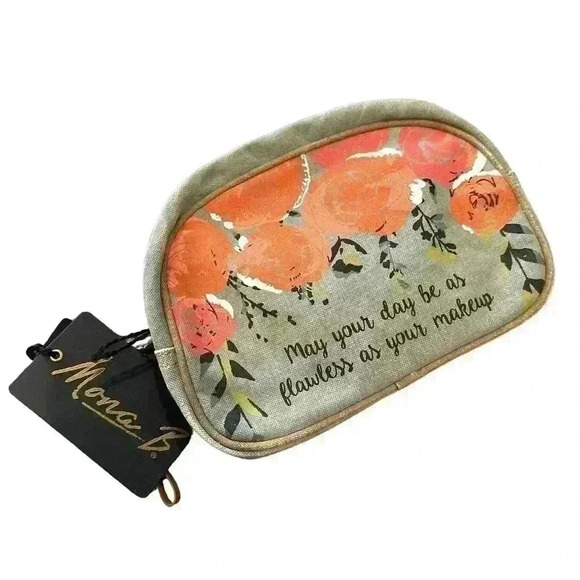 NWT Mona B Rosey Makeup Bag Flawless - Picture 1 of 4